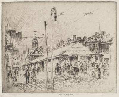 Mercato di Second Street, Filadelfia da Joseph Pennell