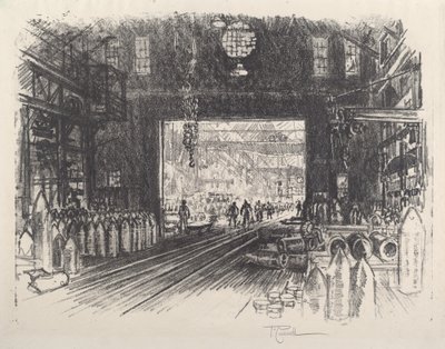 Fabbrica di proiettili, n. II da Joseph Pennell