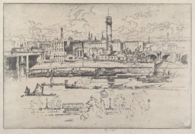 Torre di tiro tra i ponti da Joseph Pennell