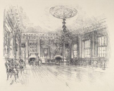 Sala dei Firmatari, Independence Hall da Joseph Pennell