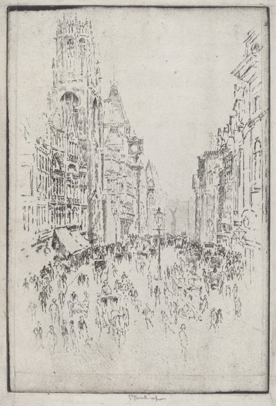 San Dunstan, Fleet Street da Joseph Pennell