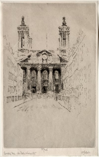San Giovanni, Westminster, 1895 da Joseph Pennell