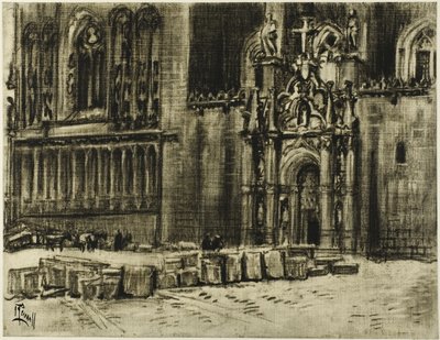 San Juan de los Reyes, la porta e le catene da Joseph Pennell