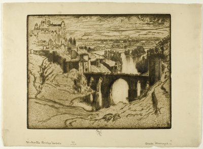 Ponte di San Martino, Toledo da Joseph Pennell