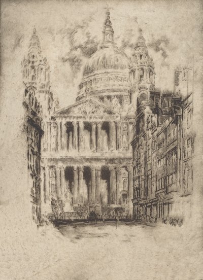 San Paolo, Fleet Street, Londra da Joseph Pennell