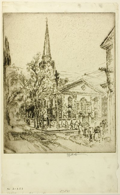 San Pietro, da Pine Street, Filadelfia da Joseph Pennell