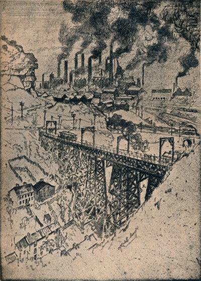 Acciaio - Edgar Thomson Works, 1909 da Joseph Pennell