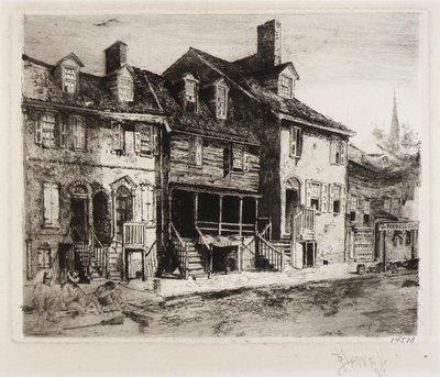 Spazzini, case antiche da Joseph Pennell