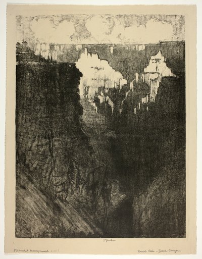 Città al tramonto, nel Grand Canyon da Joseph Pennell