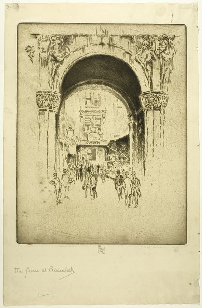 Cigno a Leadenhall da Joseph Pennell