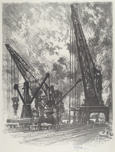 Portando Via il Grande Cannone da Joseph Pennell