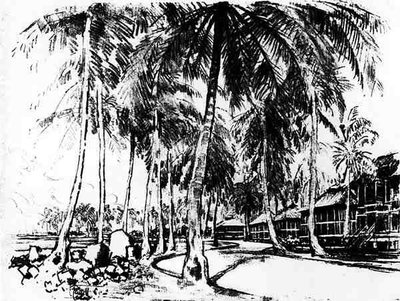 Il Quartiere Americano, tavola I da Il Canale di Panama di Joseph Pennell, 1912 da Joseph Pennell