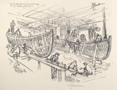 I Costruttori di Barche da Joseph Pennell