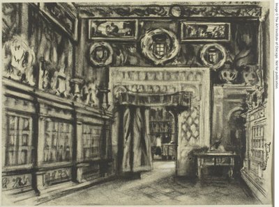 La sala capitolare, Cattedrale di Toledo da Joseph Pennell