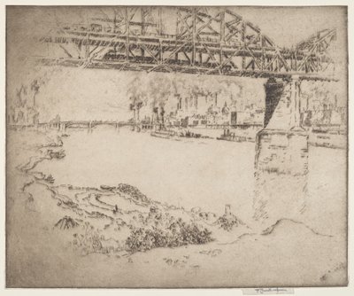 Il ponte della città, St. Louis da Joseph Pennell
