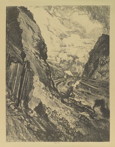 Il taglio verso Culebra da Joseph Pennell