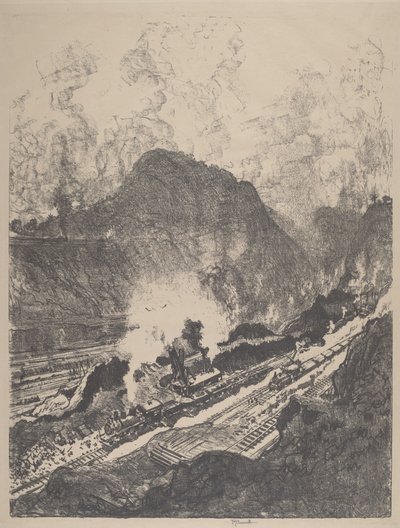 Il taglio da Culebra da Joseph Pennell