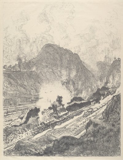 Il taglio da Culebra da Joseph Pennell