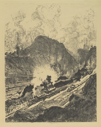 Il taglio da Culebra da Joseph Pennell