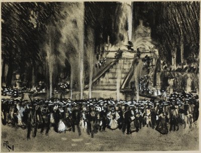 Le fontane in funzione a La Granja da Joseph Pennell