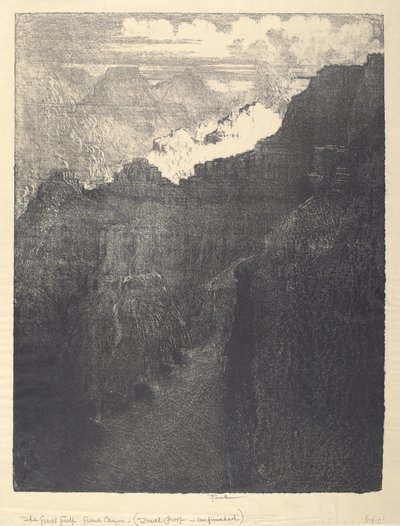 Il Grande Abisso, 1912 da Joseph Pennell
