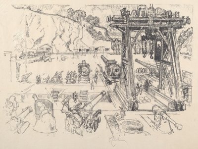 Il campo di prova delle armi da Joseph Pennell