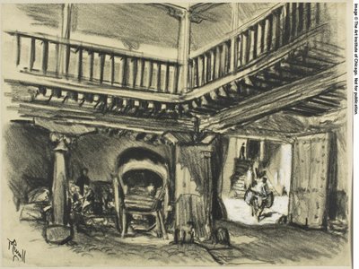 La locanda di Cervantes, Toledo da Joseph Pennell