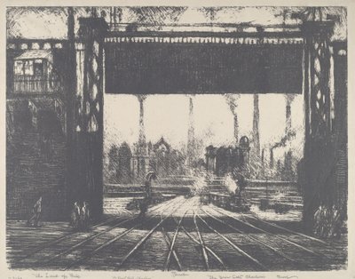 La porta di ferro, Charleroi, 1911 da Joseph Pennell