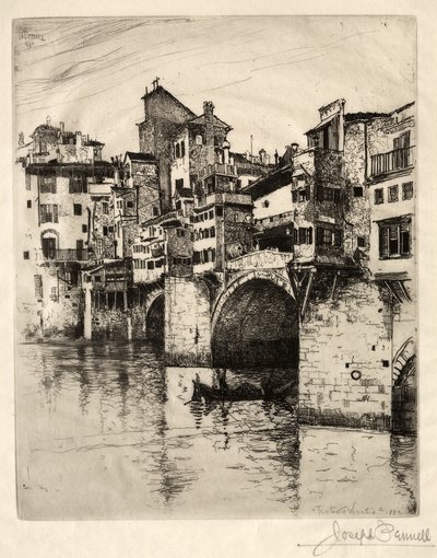 Il Ponte Vecchio, 1883 da Joseph Pennell