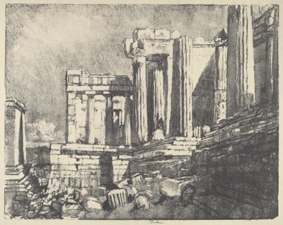 I Propilei, Atene da Joseph Pennell
