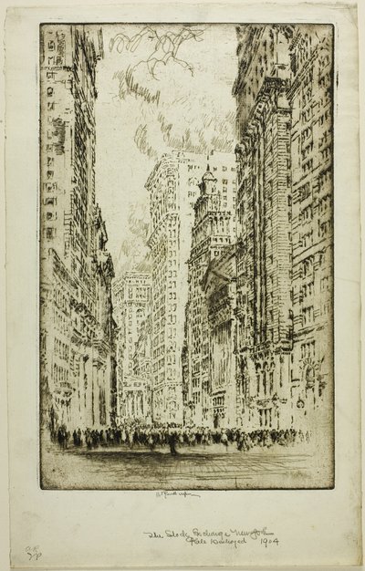La borsa valori da Joseph Pennell