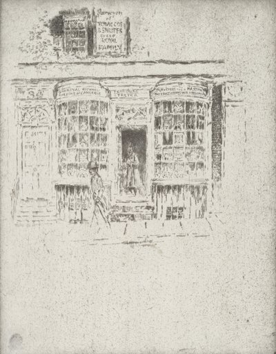 Il negozio di tabacchi, 1903 da Joseph Pennell