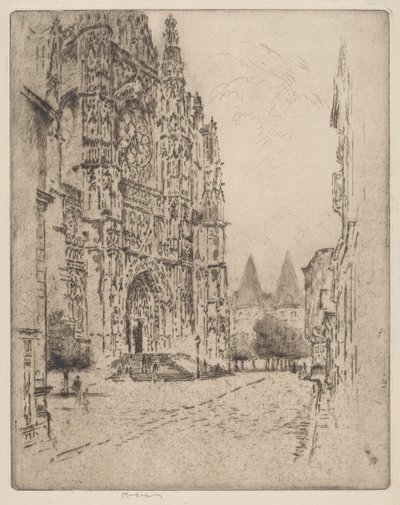 Torri del Palazzo del Vescovo, Beauvais da Joseph Pennell
