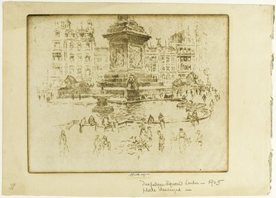 Piazza Trafalgar da Joseph Pennell