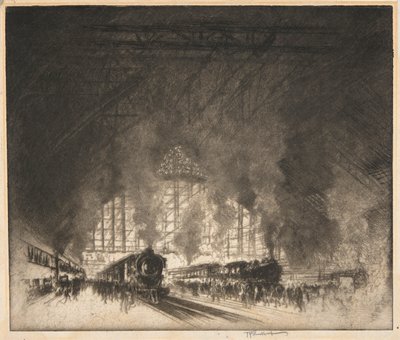 Treni che arrivano e treni che partono da Joseph Pennell