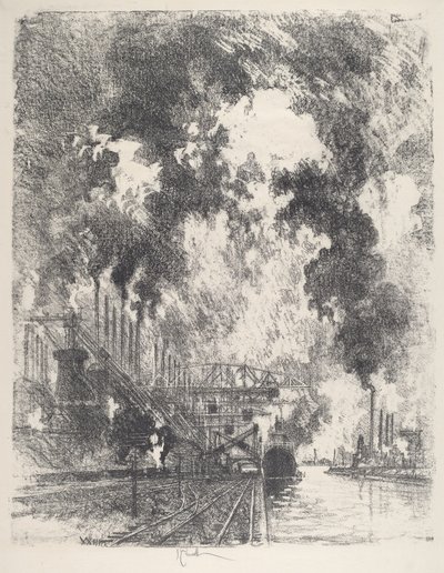Scarico del minerale da Joseph Pennell