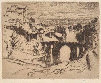 Senza titolo [Ponte di San Martino, Toledo] da Joseph Pennell