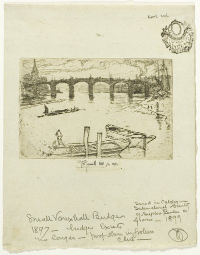 Ponte di Vauxhall da Joseph Pennell