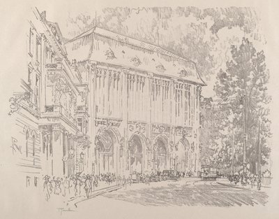 Wertheim, Leipziger-Platz, Berlino, 1921 da Joseph Pennell