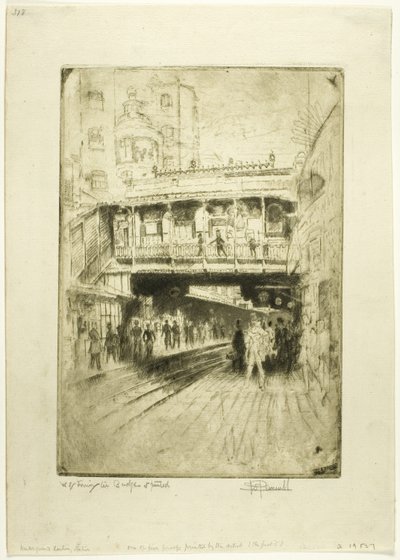 Stazione del ponte di Westminster da Joseph Pennell