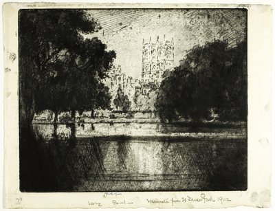 Le Torri di Westminster, da Saint James Park da Joseph Pennell