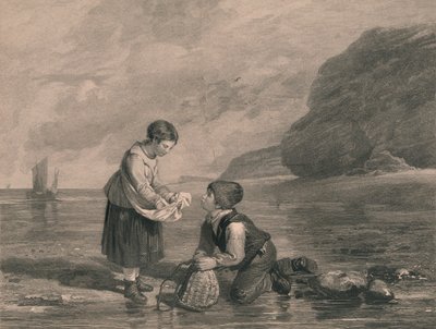 Giovani pescatori di gamberetti, inizio XIX secolo da Joseph Phelps
