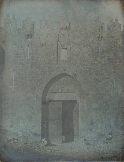 Porta di Damasco, Gerusalemme, 1842-44 da Joseph Philibert Girault De Prangey