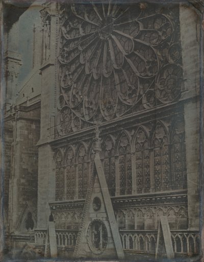 Rosone, Cattedrale di Notre-Dame, Parigi, 1841 da Joseph Philibert Girault De Prangey