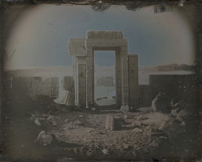 Tempio di Horus, Edfu, 1842-44 da Joseph Philibert Girault De Prangey