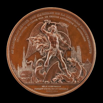 Le epidemie di colera del 1849 e 1854 [retro], 1854 da Joseph Pierre Braemt