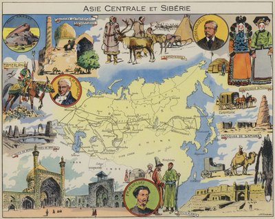 Asia Centrale e Siberia da Joseph Porphyre Pinchon