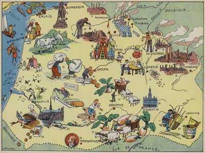 Fiandre, Artois, Piccardia da Joseph Porphyre Pinchon