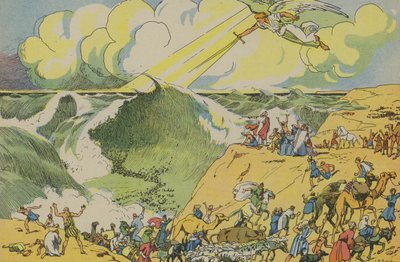 Mosè attraversa il Mar Rosso da Joseph Porphyre Pinchon