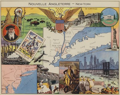 Nouvelle Angleterre, New-York da Joseph Porphyre Pinchon